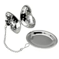 Ситечко для чая Сердце с подставкой Ситечко для чая Сердце с подставкой