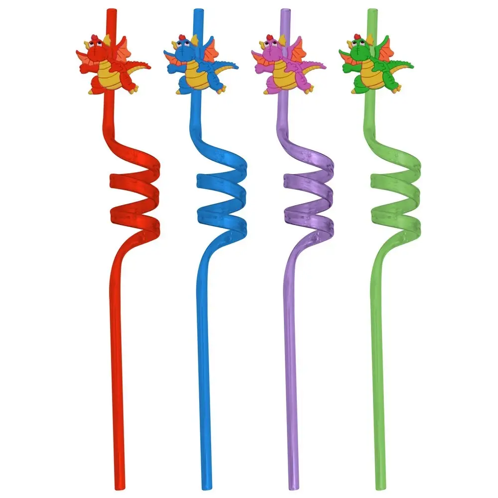 Трубочки для коктейля Драконы 4 шт Трубочки для коктейля Драконы 4 шт