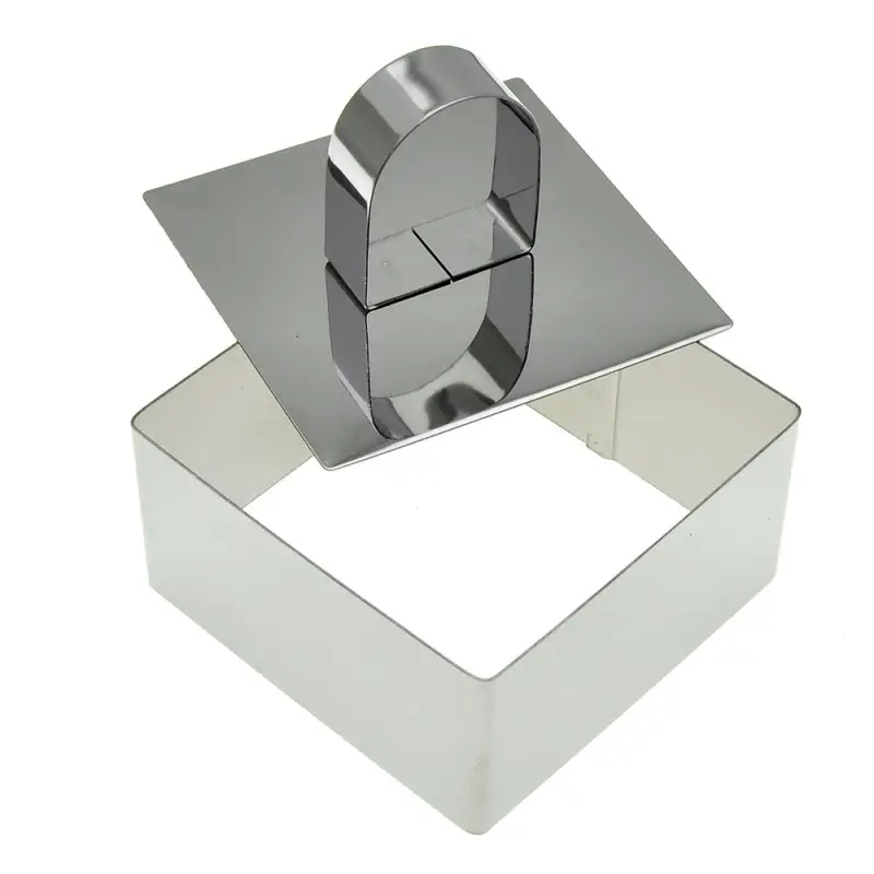 Кулинарная форма "Квадрат" с крышкой-прессом