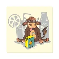 Подставка под горячее Забавный бычок 14х14см (ассортимент) Подставка под горячее Забавный бычок 14х14см (ассортимент)