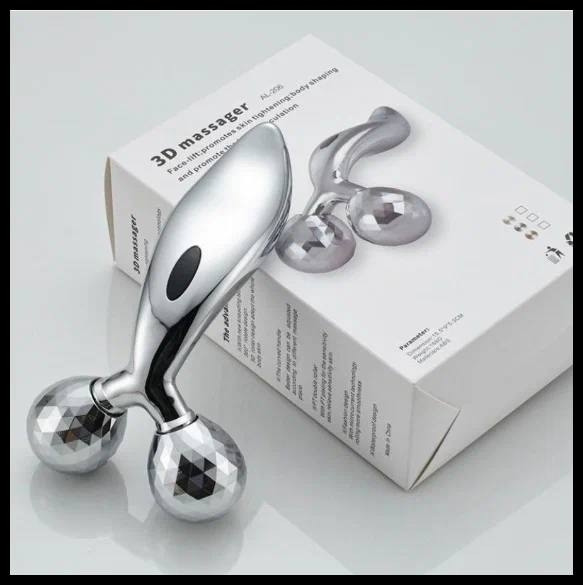 Роликовый массажёр для лица и тела