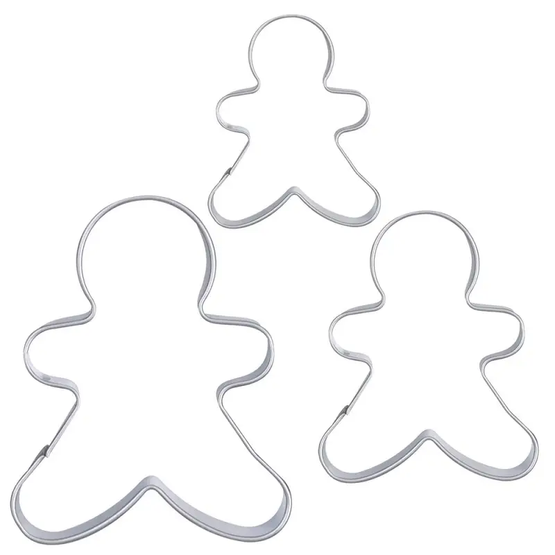 Форма для печенья, набор 3 шт, "Пряничный человечек"