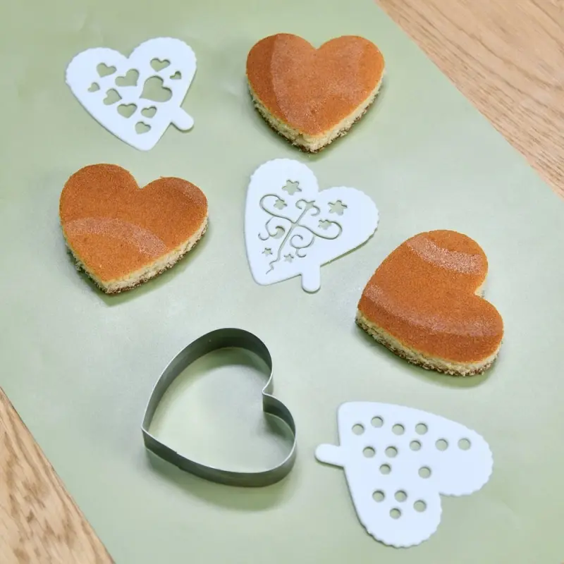 Кулинарная форма Кулинарная форма "Сердце" с 3 трафаретами