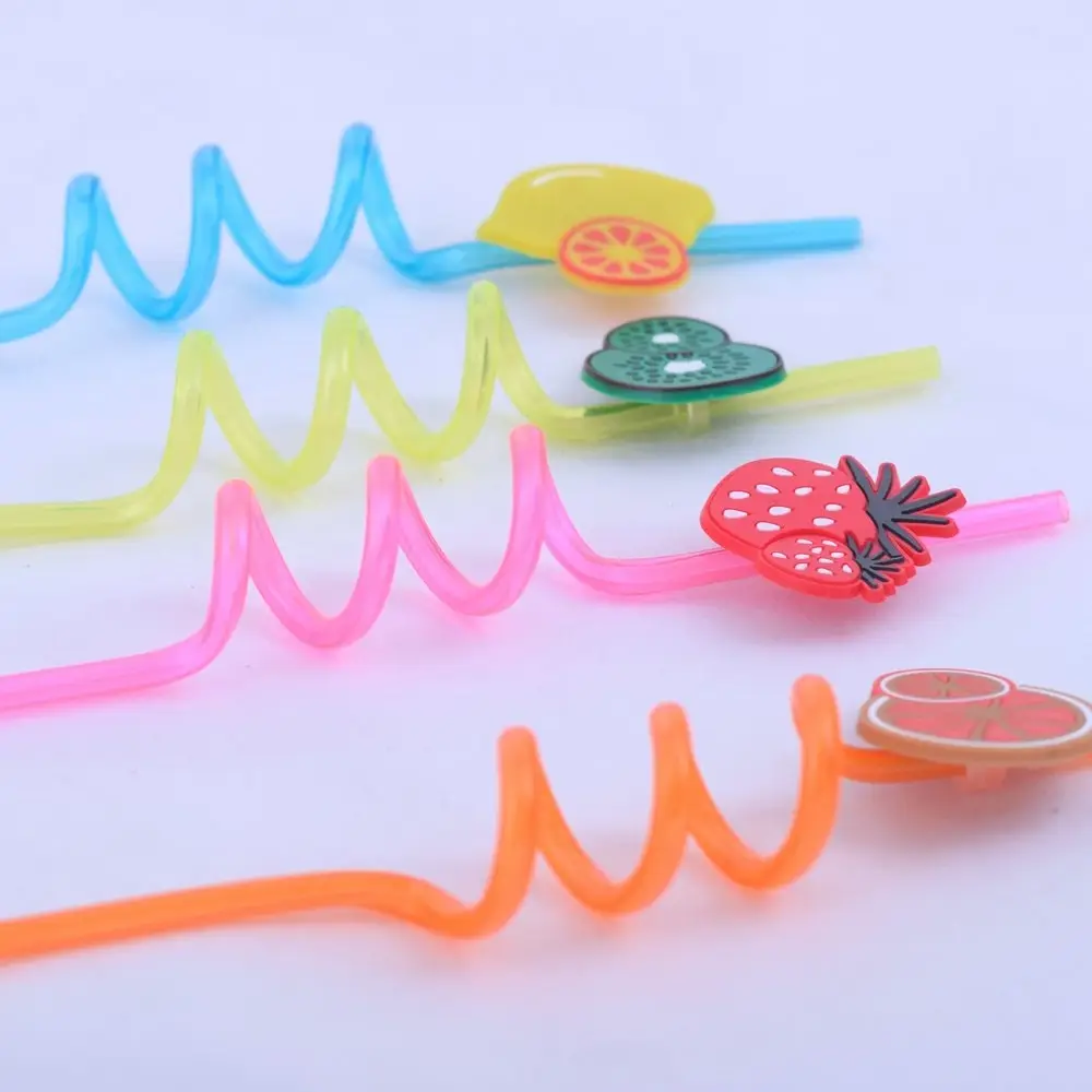 Трубочки для коктейля Фрукты 4 шт Трубочки для коктейля Фрукты 4 шт