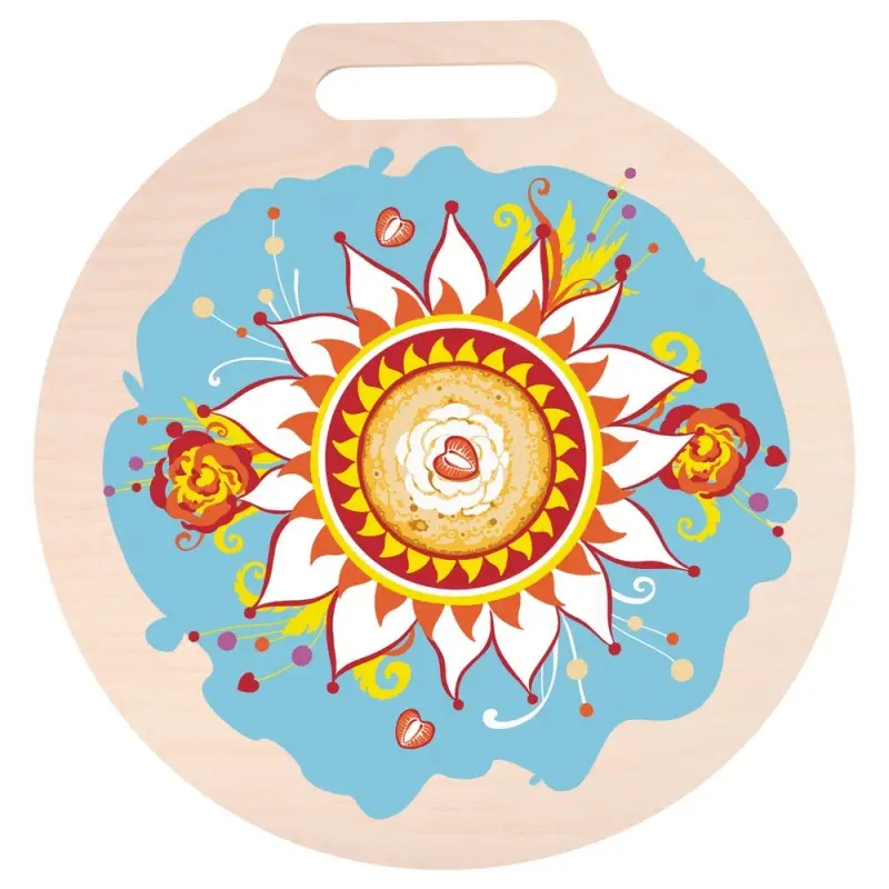 Доска разделочная Широкая Масленица 26см Доска разделочная Широкая Масленица 26см