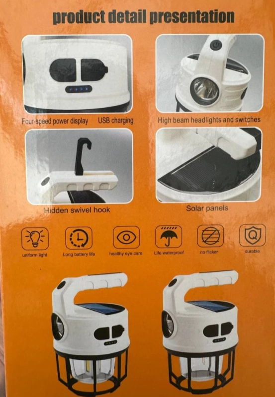 Кемпинговый фонарь с солнечной батареей Кемпинговый фонарь с солнечной батареей