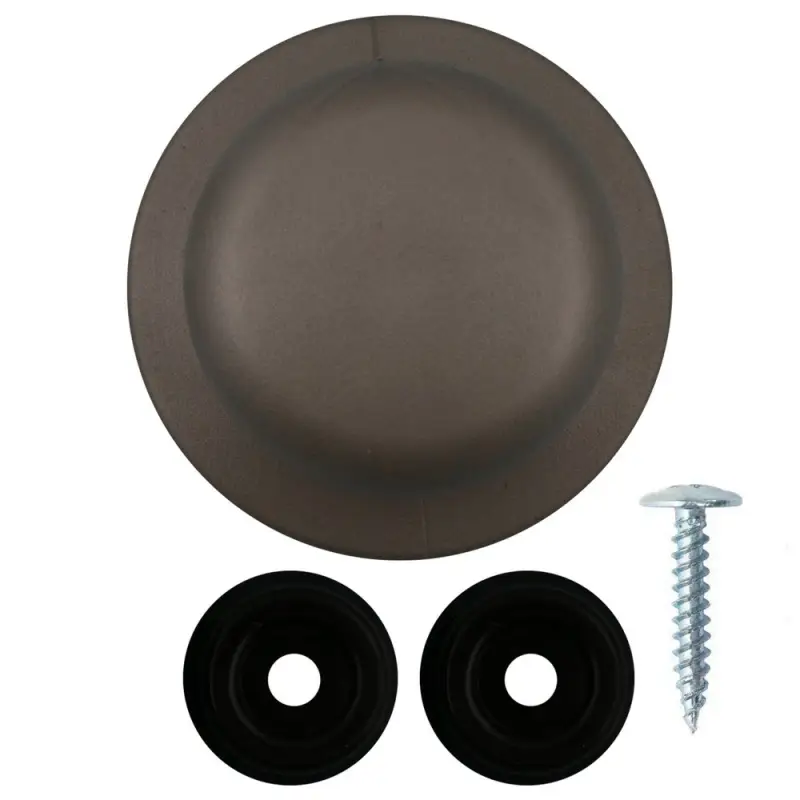 Ручка для крышки с саморезом серая диаметр 6 см Ручка для крышки с саморезом серая диаметр 6 см