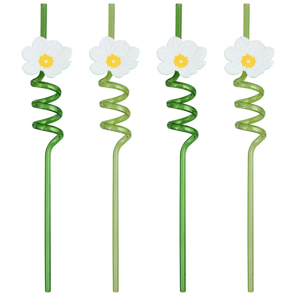 Трубочки для коктейля Ромашки 4 шт Трубочки для коктейля Ромашки 4 шт