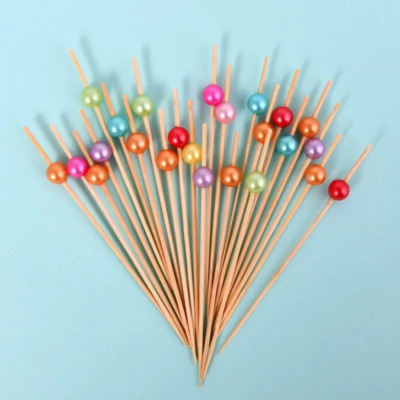 Шпажки для канапе Яркие бусинки набор 24 шт Шпажки для канапе Яркие бусинки набор 24 шт