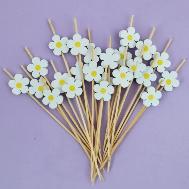 Шпажки для канапе Ромашки 24 шт Шпажки для канапе Ромашки 24 шт