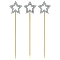 Шпажки для канапе Звездочет серебро набор 24 шт Шпажки для канапе Звездочет серебро набор 24 шт