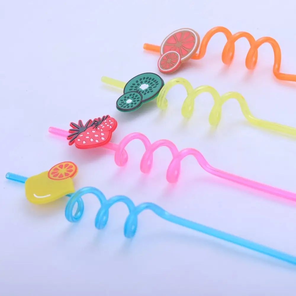 Трубочки для коктейля Фрукты 4 шт Трубочки для коктейля Фрукты 4 шт