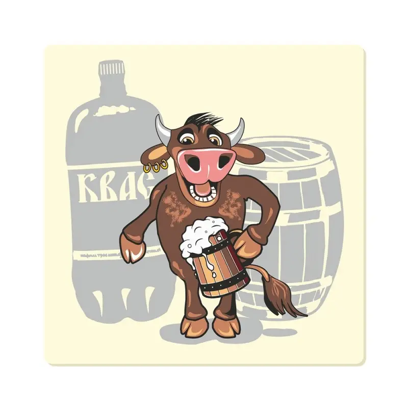 Подставка под горячее Забавный бычок 14х14см (ассортимент) Подставка под горячее Забавный бычок 14х14см (ассортимент)