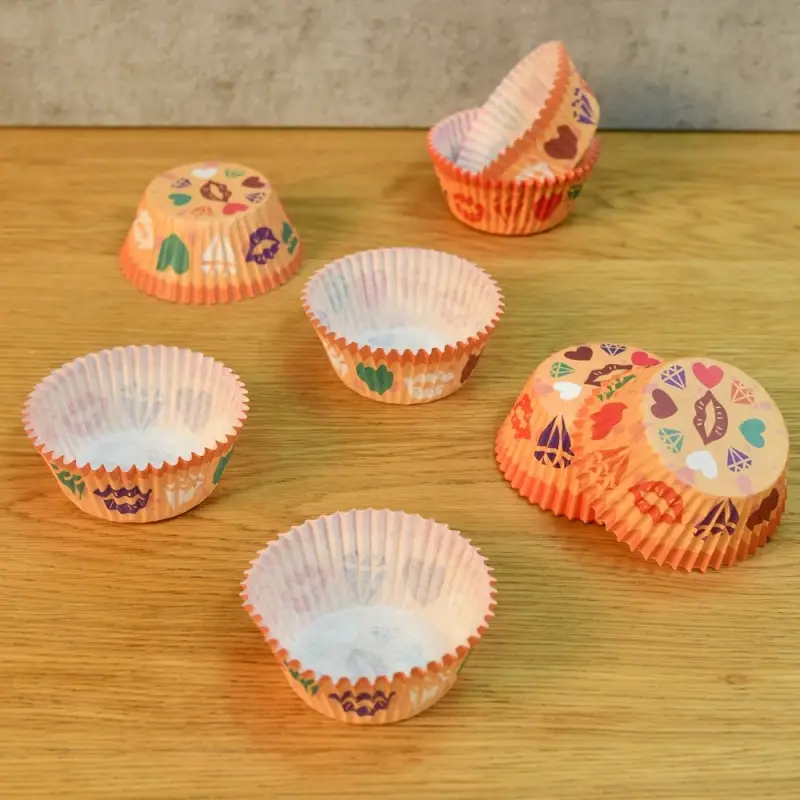 Форма для выпечки, набор 50 шт, диаметр 7-5см