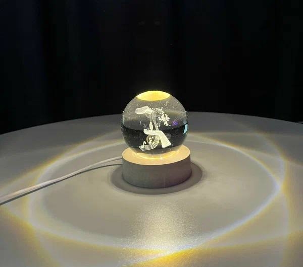 Ночник Светящийся хрустальный шар (в ассортименте) Ночник Светящийся хрустальный шар (в ассортименте)