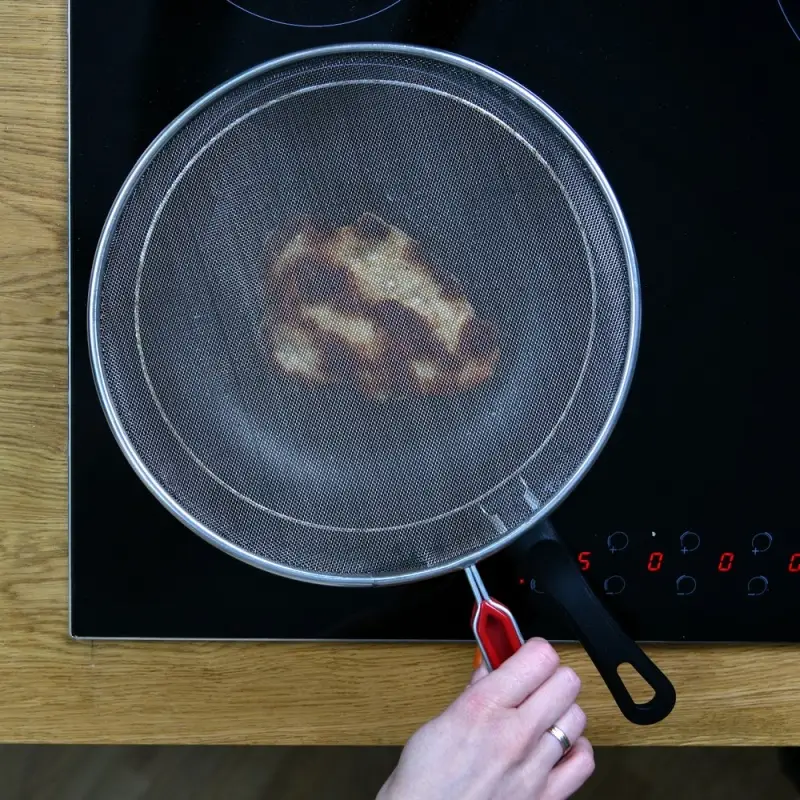 Сито плоское с ручкой Экран от брызг диаметр 26см Сито плоское с ручкой Экран от брызг диаметр 26см