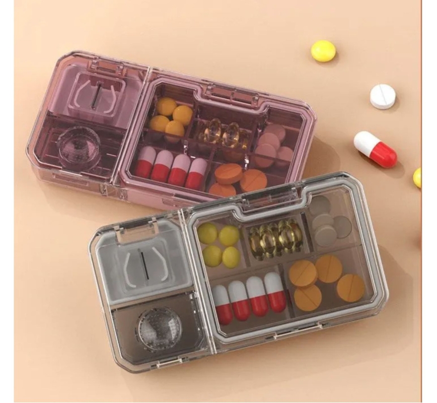 Таблетница с разделителем (цвет в ассортименте)