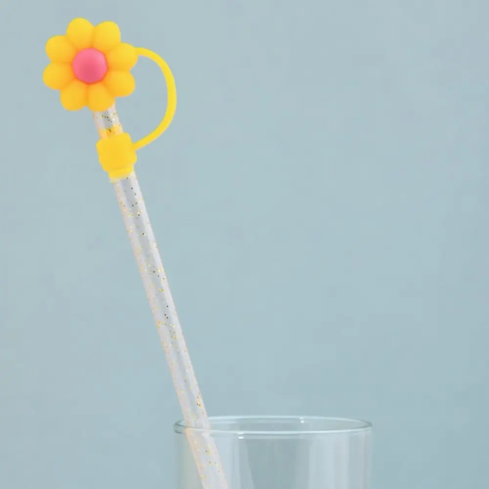 Колпачки для коктейльных трубочек Цветочки 4 шт Колпачки для коктейльных трубочек Цветочки 4 шт