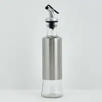 Бутылка для масла с дозатором Металлик объем 300 мл Бутылка для масла с дозатором Металлик объем 300 мл