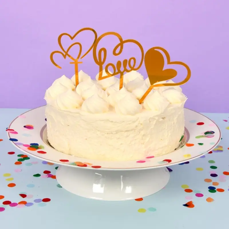 Топпер Любовь 3шт Топпер Любовь 3шт