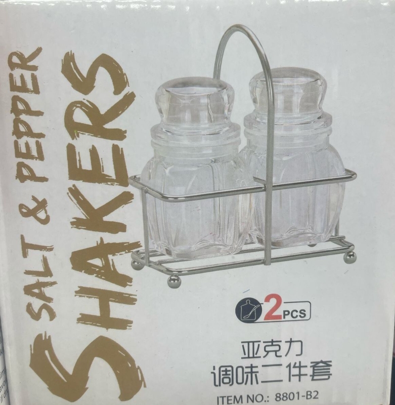 Набор баночек для специй на подставке 2 шт Набор баночек для специй на подставке 2 шт