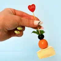 Шпажки для канапе Сердце 24 шт Шпажки для канапе Сердце 24 шт