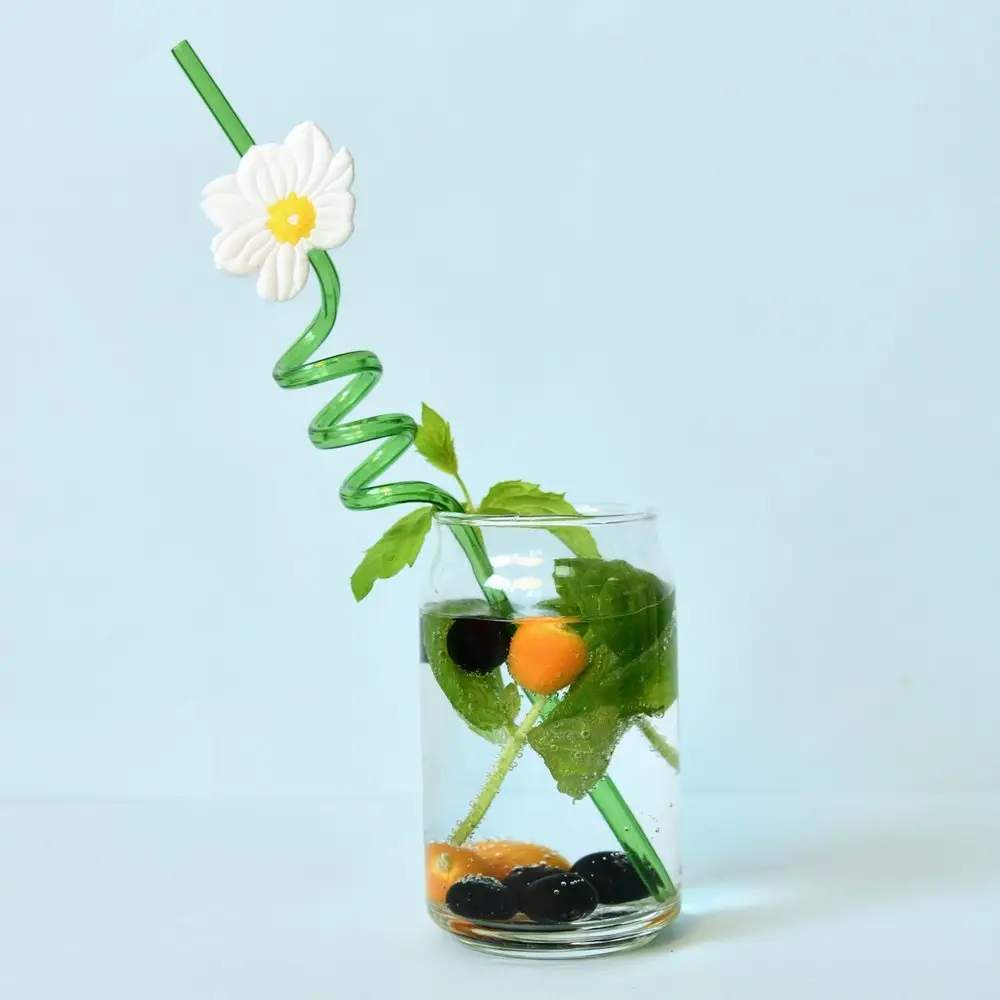 Трубочки для коктейля Ромашки 4 шт Трубочки для коктейля Ромашки 4 шт