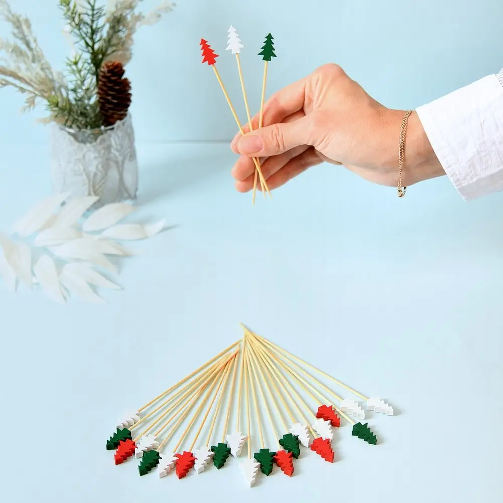 Шпажки для канапе Новогодняя ель 24 шт Шпажки для канапе Новогодняя ель 24 шт