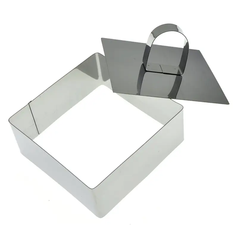 Кулинарная форма "Квадрат" с крышкой-прессом, 10х10х4см