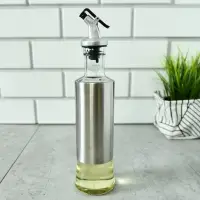 Бутылка для масла с дозатором Металлик объем 300 мл Бутылка для масла с дозатором Металлик объем 300 мл