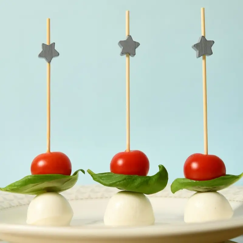 Шпажки для канапе Звезды серебро 24 шт Шпажки для канапе Звезды серебро 24 шт