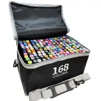 Двусторонние маркеры 168 цветов Двусторонние маркеры 168 цветов