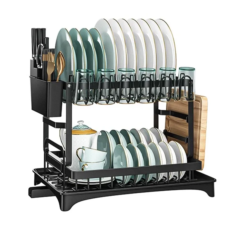 Сушилка для посуды черная Сушилка для посуды черная