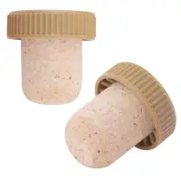 Пробка для бутылок Натуральная с пластмассовой частью 2 шт (ассортимент) Пробка для бутылок Натуральная с пластмассовой частью 2 шт (ассортимент)