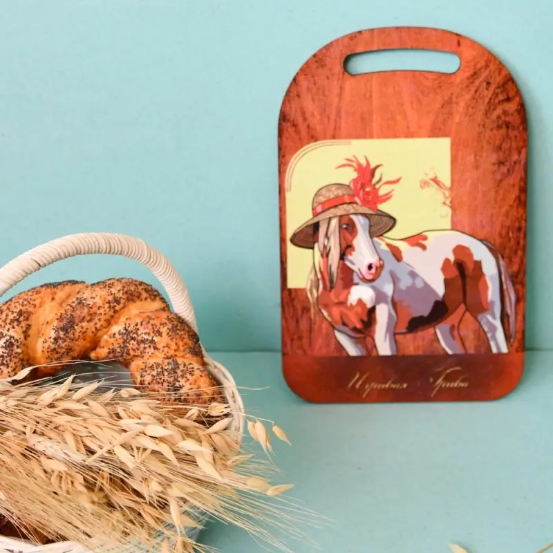 Доска разделочная Игривая грива 29х18см (ассортимент) Доска разделочная Игривая грива 29х18см (ассортимент)