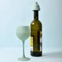 Пробка для бутылки Шапка с помпоном (ассортимент)