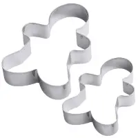 Форма для печенья, набор 2 шт "Пряничный человечек"