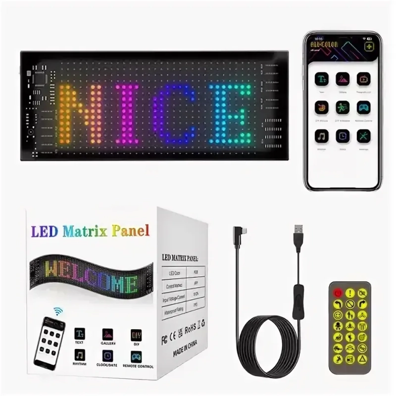 LED Светодиодная наклейка для автомобиля 16x64 LED Светодиодная наклейка для автомобиля 16x64