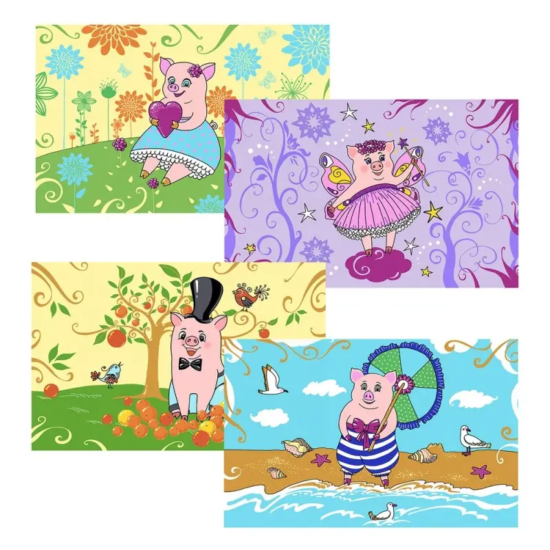 Подставка под горячее Милые свинки 18х28см (ассортимент) Подставка под горячее Милые свинки 18х28см (ассортимент)