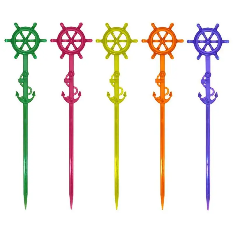 Палочки для размешивания коктейлей Штурвал 6 шт Палочки для размешивания коктейлей Штурвал 6 шт