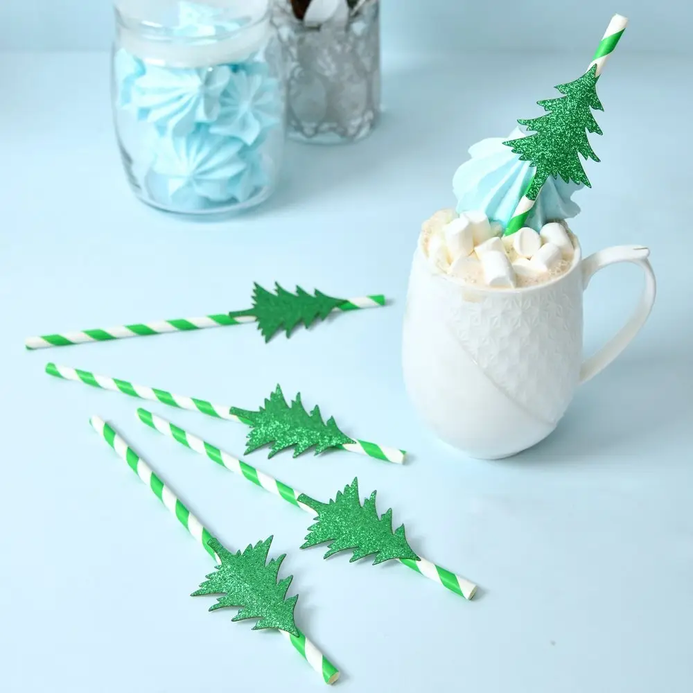 Трубочки для коктейля Хвойный лес 5 шт Трубочки для коктейля Хвойный лес 5 шт