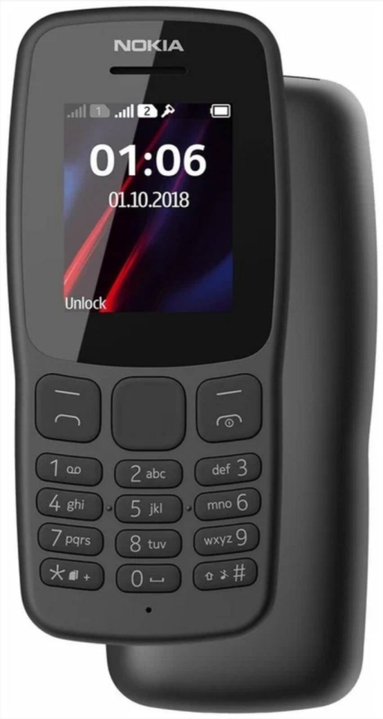 Мобильный телефон Nokia 106 Черный Мобильный телефон Nokia 106 Черный