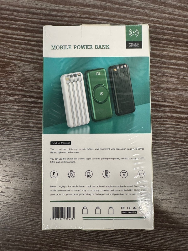 Power Bank с функцией беспроводной зарядки 20000mAh Power Bank с функцией беспроводной зарядки 20000mAh