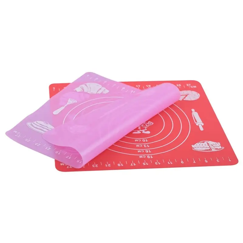 Коврик кулинарный силиконовый с разметкой 29х26 см (ассортимент) Коврик кулинарный силиконовый с разметкой 29х26 см (ассортимент)