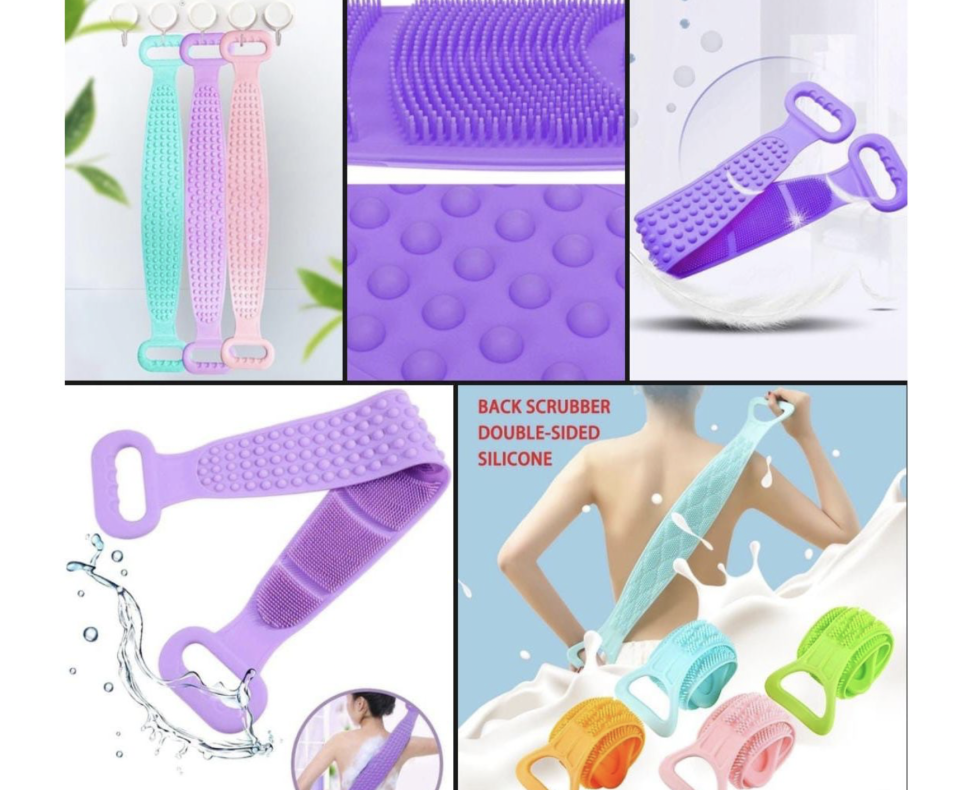 Силиконовая массажная мочалка-щетка для тела (в ассортименте)