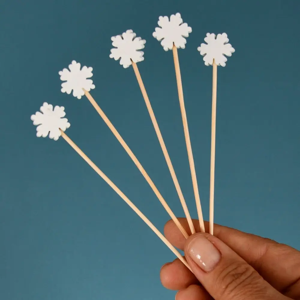 Шпажки для канапе Снежинки 24 шт Шпажки для канапе Снежинки 24 шт