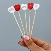 Шпажки для канапе Сердце 24 шт Шпажки для канапе Сердце 24 шт
