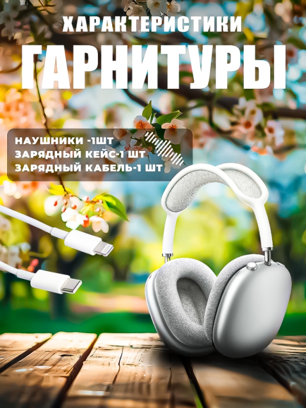 Беспроводные наушники Apods Max (Premium) серые Беспроводные наушники Apods Max (Premium) серые