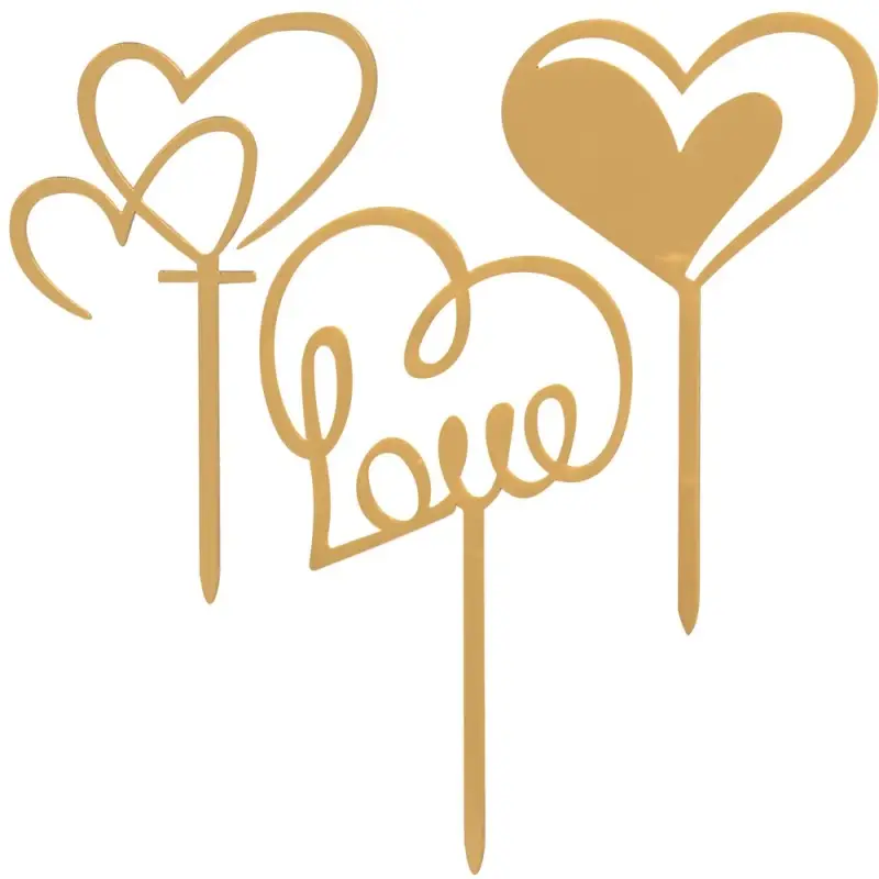 Топпер Любовь 3шт Топпер Любовь 3шт