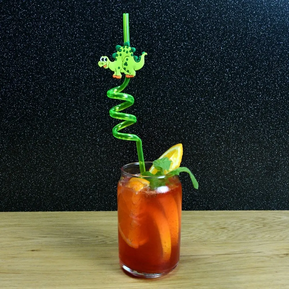 Трубочки для коктейлей Динозаврики набор 6 шт Трубочки для коктейлей Динозаврики набор 6 шт